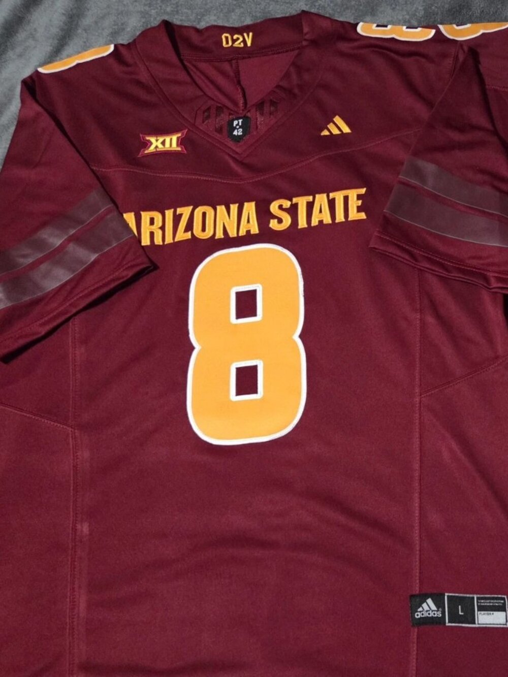 Cutter Boley Stitched Maroon Jersey Vapor
